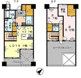 ロイヤルパークス豊洲 712 間取り図