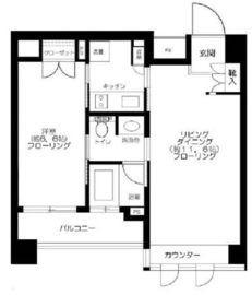 レクセル高田馬場 9階 間取り図