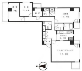 仙台坂オークヒルズ 603 間取り図