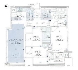 シティタワーズ豊洲ザ・ツイン ノースタワー 45階 間取り図