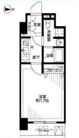 プレール・ドゥーク京橋 2階 間取り図