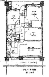 中野坂上パークホームズ 1階 間取り図