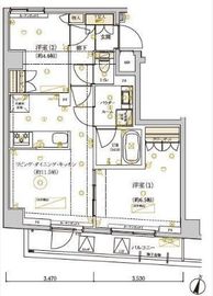 ドムススタイル武蔵小山 201 間取り図