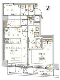 ドムススタイル武蔵小山 501 間取り図