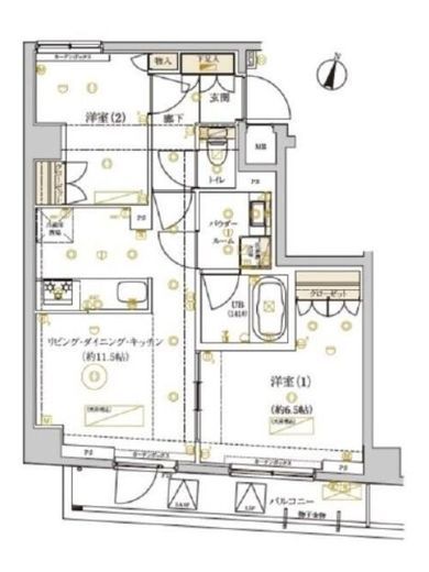 ドムススタイル武蔵小山 601 間取り図