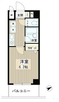 ルベールデュソレイユ 107 間取り図