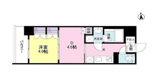 リバーレ池袋 1102 間取り図