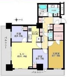 ブリリアタワー大崎 2階 間取り図