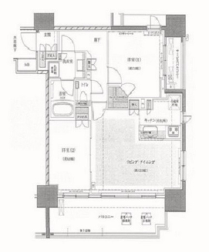 クレヴィア恵比寿 10階 間取り図