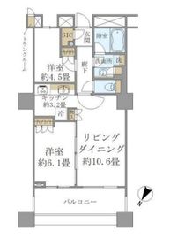 ブリリアマーレ有明 16階 間取り図