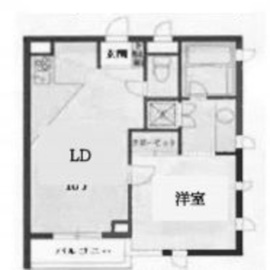 エルスタンザ中目黒 302 間取り図