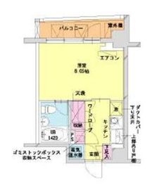 HF八丁堀レジデンス2 1106 間取り図