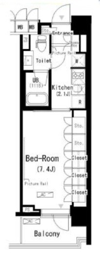 パークアクシス辰巳ステージ 515 間取り図