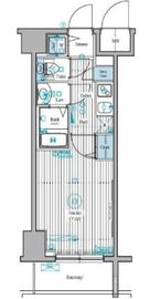 ガーラ・ステーション新宿御苑前 8階 間取り図