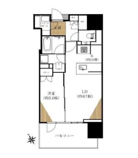 グランドヒルズ恵比寿 3階 間取り図