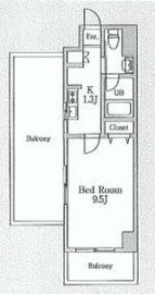 エスティメゾン三軒茶屋2 406 間取り図