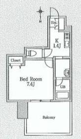エスティメゾン三軒茶屋2 502 間取り図