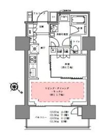 プラウド渋谷本町 9階 間取り図