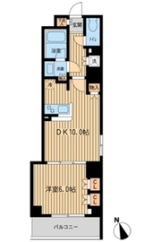 ファインアドレス新御徒町 1108 間取り図