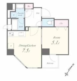 イデアル五反田 701 間取り図