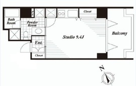 キャビンアリーナ麻布十番 8F2 間取り図