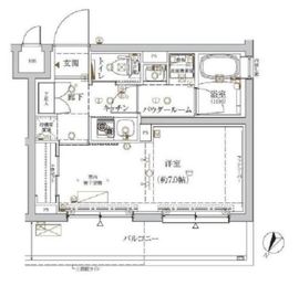 クレイシア新宿ノース 101 間取り図