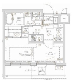 クレイシア新宿ノース 1階 間取り図