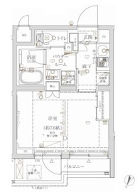 クレイシア新宿ノース 1階 間取り図