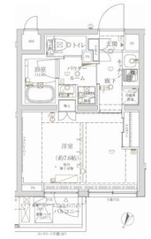 クレイシア新宿ノース 2階 間取り図