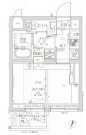 クレイシア新宿ノース 4階 間取り図