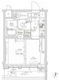 クレイシア新宿ノース 2階 間取り図