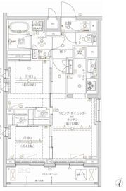 クレイシア新宿ノース 4階 間取り図