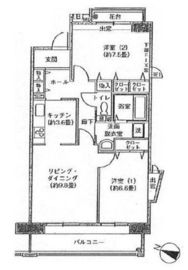 アクティ目黒駅前 2棟 801 間取り図