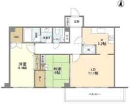 ブルグ池田山 302 間取り図