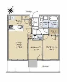 シティタワーズ東京ベイ 21階 間取り図