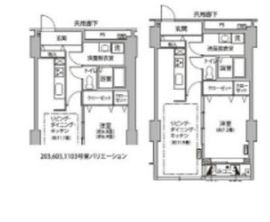 東雲キャナルコートCODAN 11-1103 間取り図