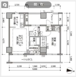 東雲キャナルコートCODAN 19-1110 間取り図