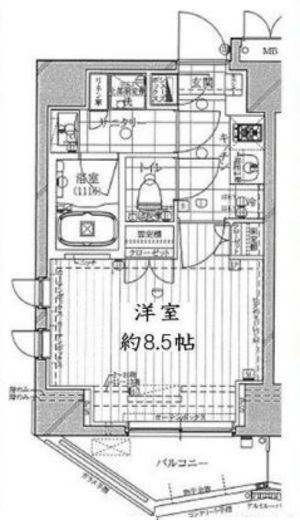コンシェリア東京木場ステーションフロント 3階 間取り図