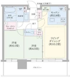 シティタワーズ東京ベイ 27階 間取り図