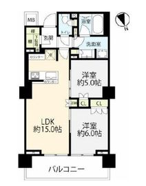 パークナード代官山 2階 間取り図