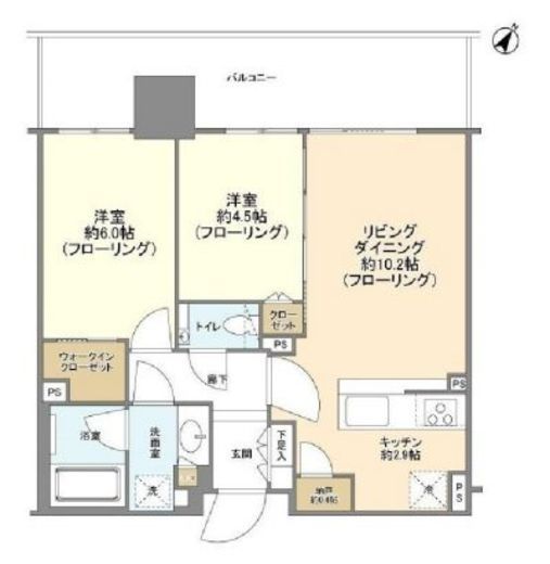 シティタワーズ東京ベイ 10階 間取り図