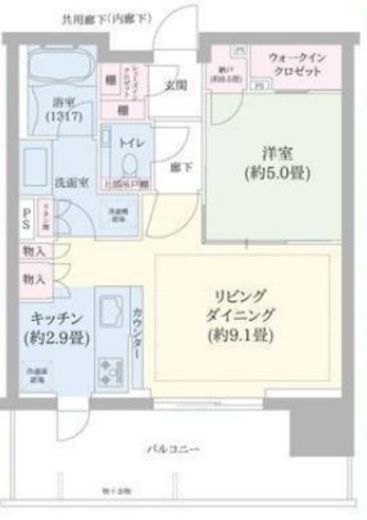 シティタワーズ東京ベイ 4階 間取り図