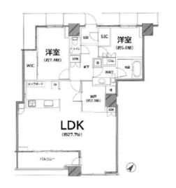 ザ・東京タワーズ シータワー 49階 間取り図