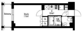 エスティメゾン武蔵小山2 407 間取り図