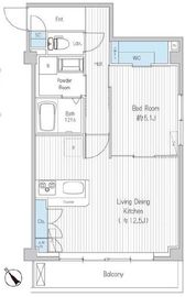 さくらクレール代々木公園 202 間取り図