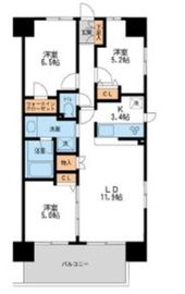 レジディア南千住 1014 間取り図