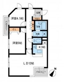 ローレルフラット 505 間取り図