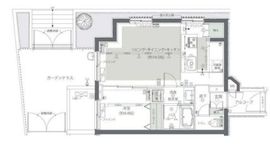 ZOOM新宿夏目坂 1階 間取り図