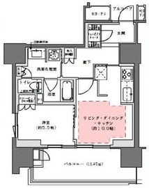 プラウド渋谷本町 2階 間取り図