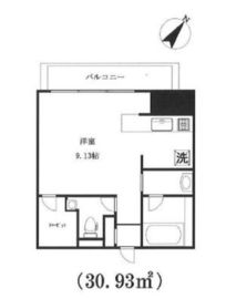 東麻布アパートメント 402 間取り図